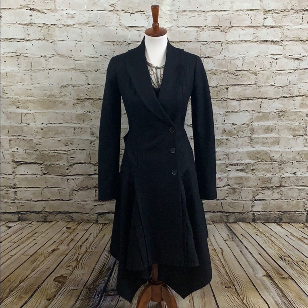 || All Saints || Black Wool Nia Coat UK10US6
